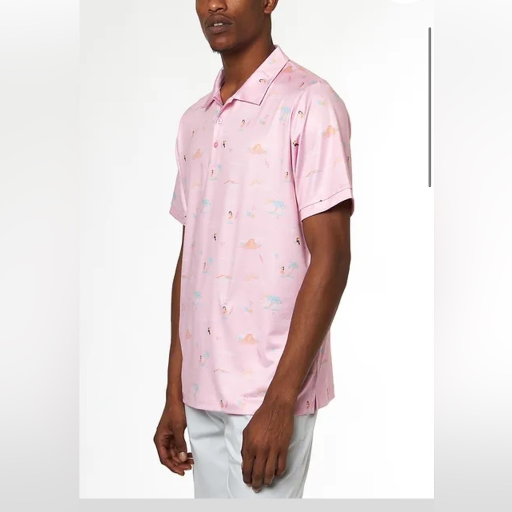 NEW Caddy Cart Hula Trop Polo Pink 2XL